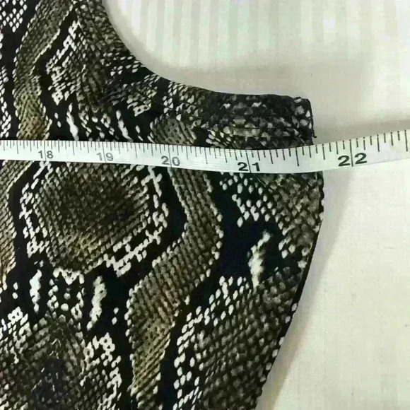 Calvin Klein Mob Wife Snake Print Romper Sz 14 Sleeveless Stretchy Glam Chic - Picture 11 of 12